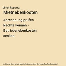 Mietnebenkosten: Abrechnung prüfen - Rechte kennen - Betriebsnebenkosten senken