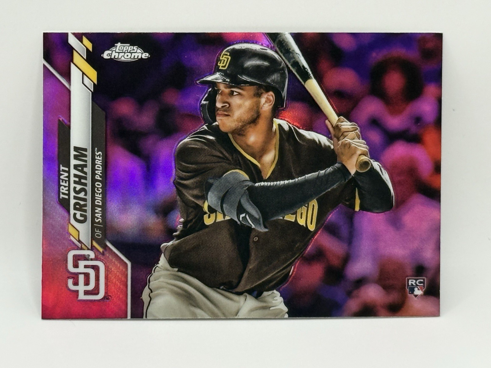 2020 Topps Chrome TRENT GRISHAM #101 Pink Refractor Rookie San Diego Padres ⚾️