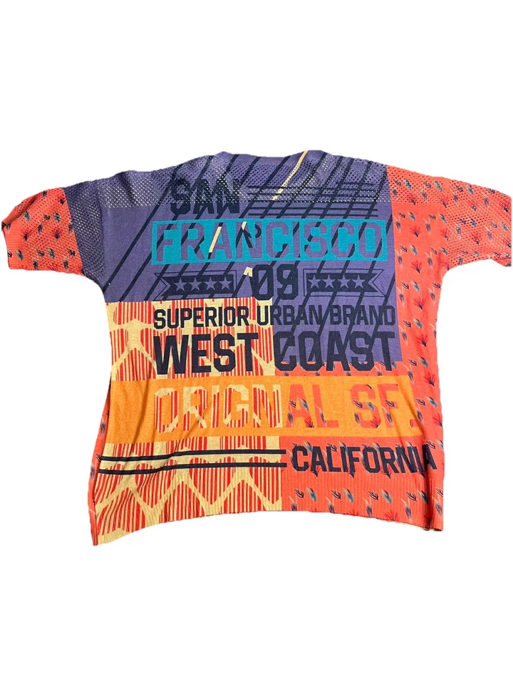 Camiseta de malla para mujer San Francisco Superior Urban Brand talla (L) Y2K ropa de verano Foto 3 de 4