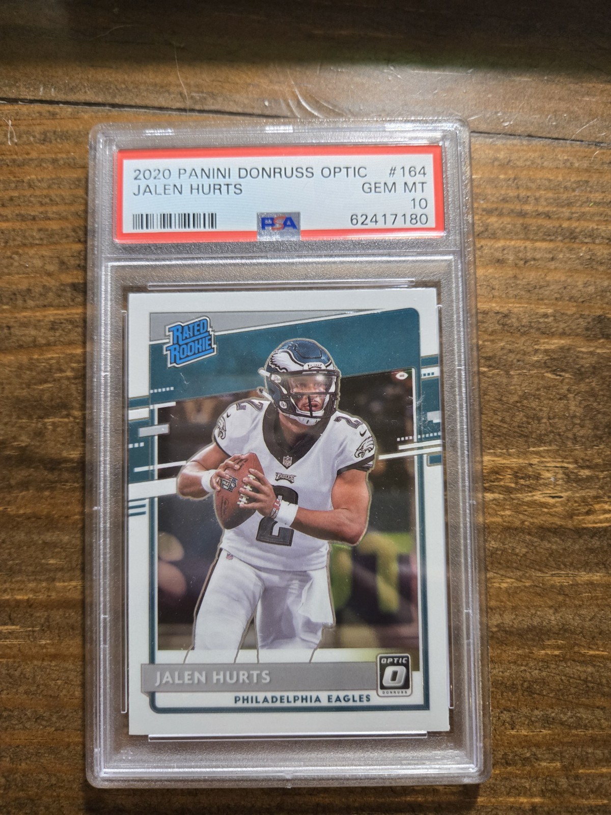 2020 Panini Donruss Optic - Rated Rookies Jalen Hurts #164 (RC) PSA 10