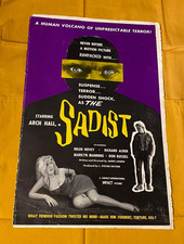 original THE SADIST movie PRESSBOOK free ship