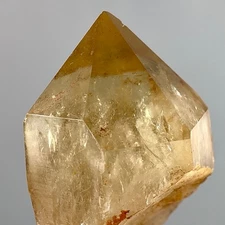 Rare Golden Honey Rainbow Natural Unheated Citrine Kundalini Quartz From The DRC