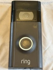 Ring 1080p HD Wi-Fi Video Doorbell 2 - Battery 8VR1S7-0EN0 Black Works Great