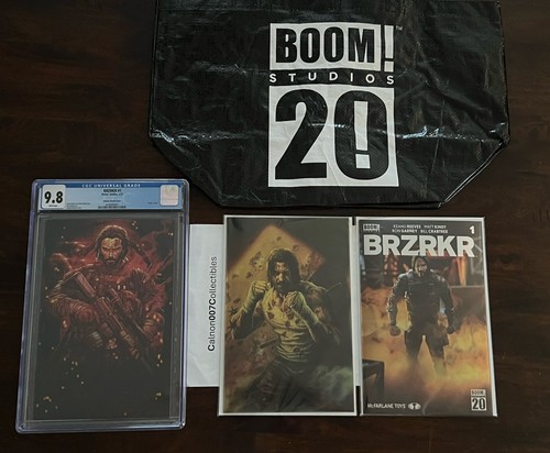 BRZRKR#1 1:1000 JonBoy Meyers Variant Cover CGC 9.8 & 2 SDCC 2025 BRZRKR Raw