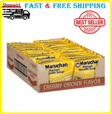 Maruchan Ramen Creamy Chicken Instant Noodles, Ready to Eat Meals, 3 Oz 24 Count