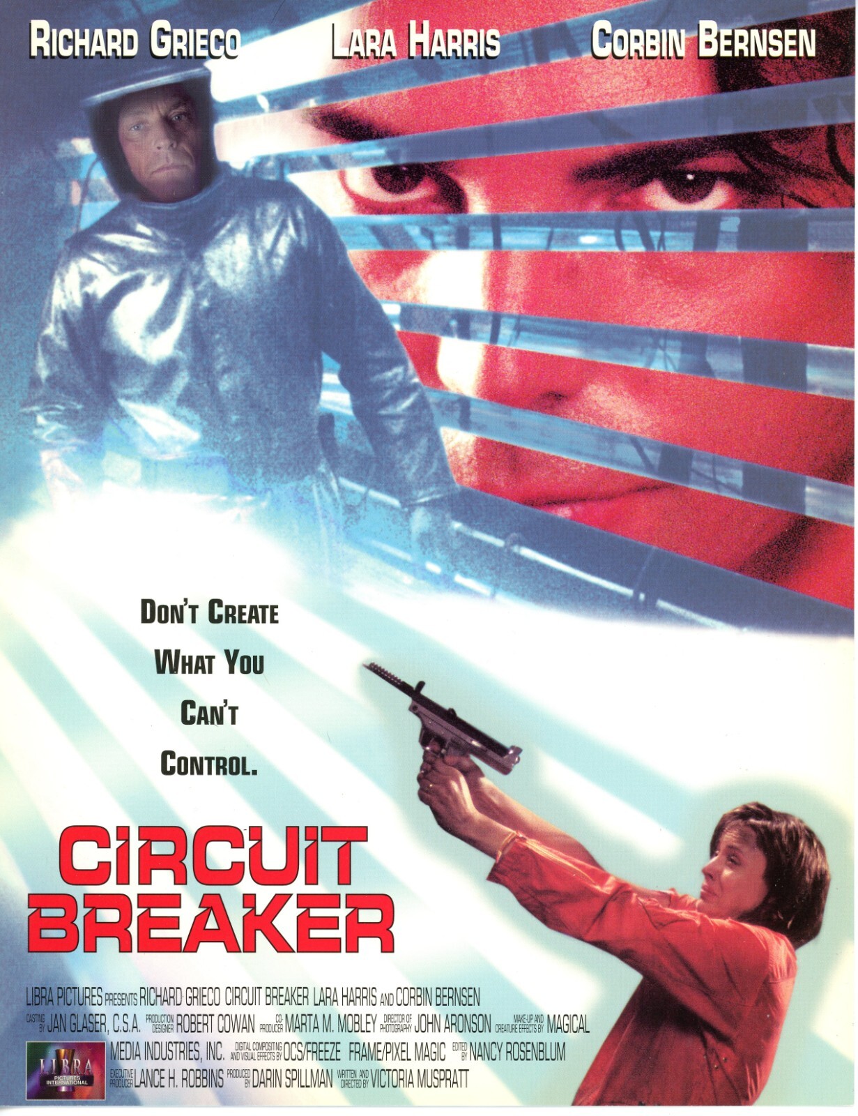 Richard Grieco Lara Harris Corbin Bernsen Circuit Breaker Video Sell Sheet Promo