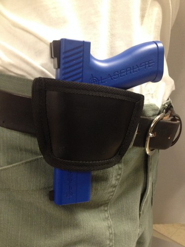 Kel-Tec P-3AT Inside IWB Outside OWB Waistband Gun Holster | Brown Leather - Picture 4 of 4