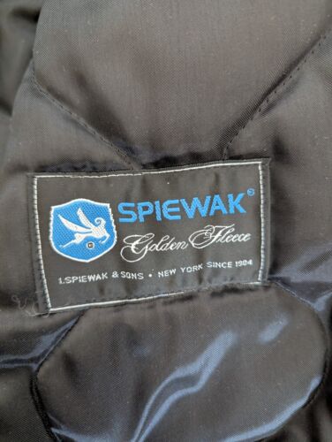 Spiewak Golden Fleece Black N2B Jacket Size 40 Flight Parka Made in USA - Picture 3 of 6