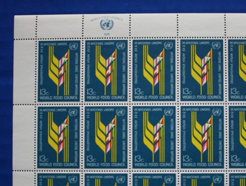 United Nations (NY 278) 1976 World Food Council sheet - Imagen 2 de 2
