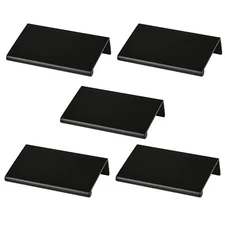 Lot of 5 Berenson 1060-4055-P Bravo 3" Edge Pull Cabinet Drawer Pull Satin Black