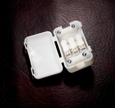 3 POLE TERMINAL BLOCK ELECTRICAL JUNCTION CHOC BOX 2A-24A/240V INLINE WIRE 