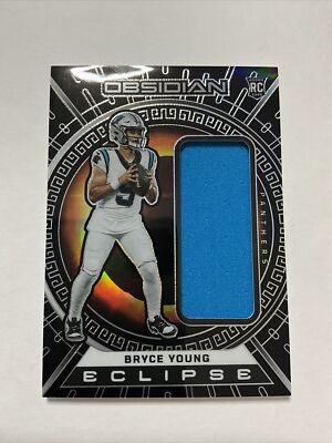 2023 Panini Obsidian Bryce Young 128/199 Carolina Panthers Patch Rookie Card