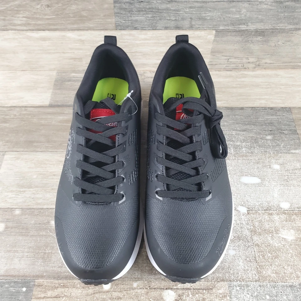 Chuteiras de beisebol masculinas Rawlings League Turf tamanho 8,5 D preto branco com cadarço - Imagem 2 de 4