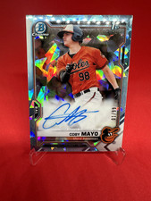 Coby Mayo 2021 Bowman Sapphire Chrome Prospects 1st Auto Aqua Refractor #1/99