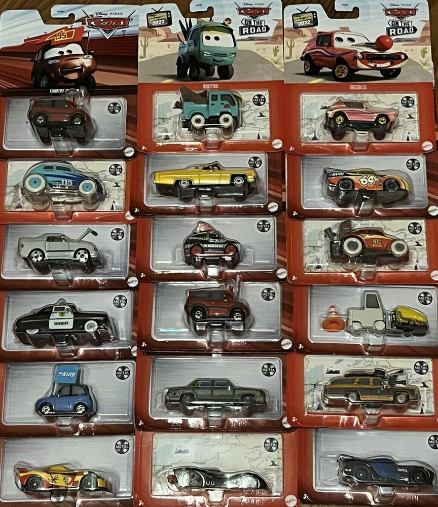 NEW Disney Pixar Cars Metal 1:55 2022-2024 Cars on The Road Choose Your CAR