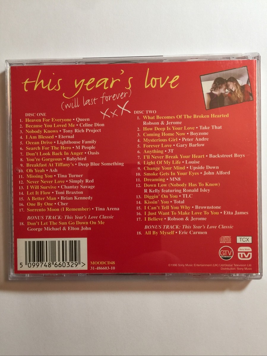 This Year's Love (Will Last Forever) XxX 2 CD Set | eBay