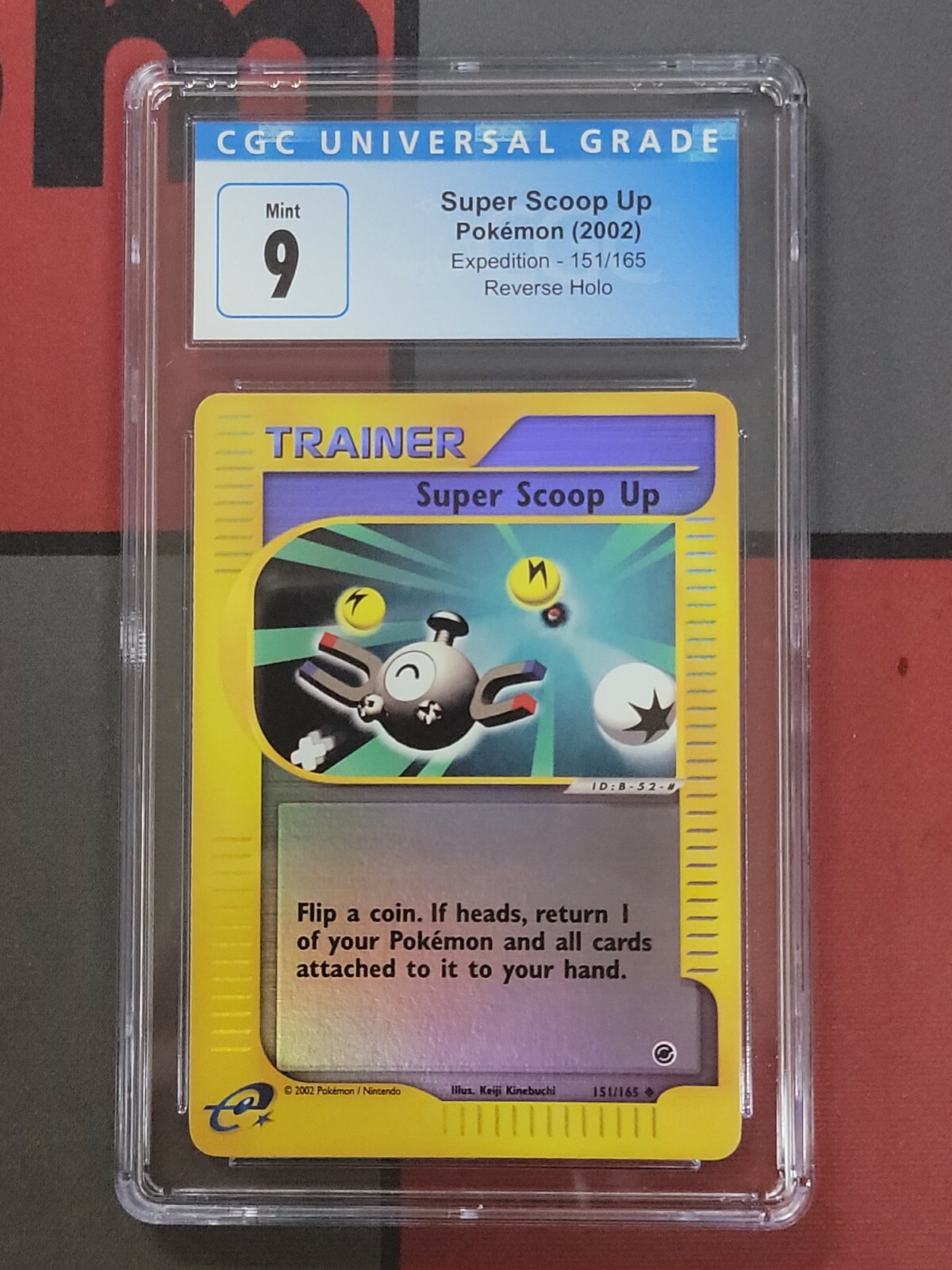 Pokémon Super Scoop Up Expedition 151/165 CGC 9 MINT  Reverse Holo