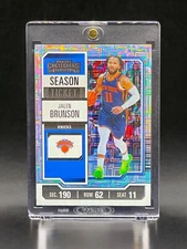 Jalen Brunson RARE MOJO REFRACTOR INVESTMENT CARD SSP PANINI KNICKS MVP ROY MINT