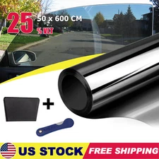 600CM Uncut Roll Window Tint Film 25% VLT 20" x 20ft Feet Car Home Office Glass