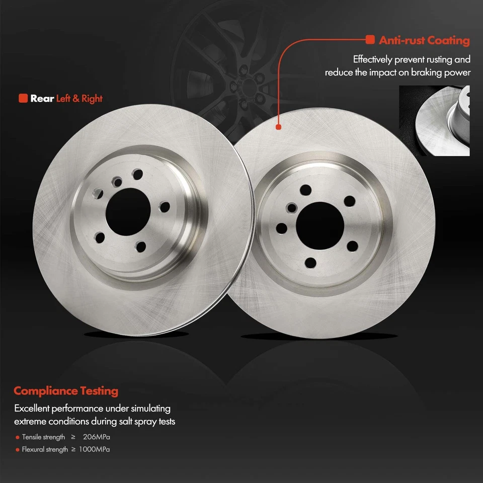 2 задних боковых дисковых тормоза для BMW 550i GT 2010-2015 Alpina B7 750Li 760Li - Изображение 2 из 4