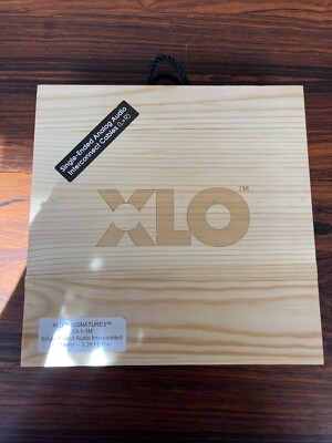 XLO SIGNATURE 3 S3-1-1M Single-Ended Audio Interconnect 1.0M - 3.28ft Pair NEW
