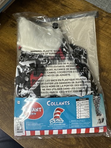 Dr. Seuss Child Cat in the Hat Leggings Child S/XS Words New - Afbeelding 2 van 2