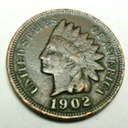 1902 P Indian Head Cent Penny CULL **FREE SHIPPING**