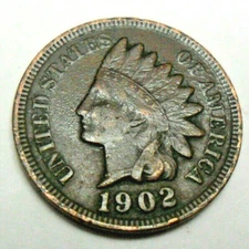 1902 P Indian Head Cent Penny CULL **FREE SHIPPING**