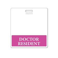 5 Pack - Doctor Resident Badge Buddy Oversized Horizontal XL ID Badge Backer