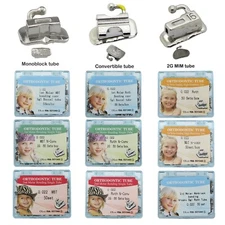 200Pcs Dental Orthodontic Buccal Tubes 1st 2nd Molar Tube Roth MBT 022 Bondable