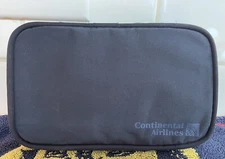 Continental Airlines Travel Pouch Business 1st Class Amenity Bag Toiletry Kit