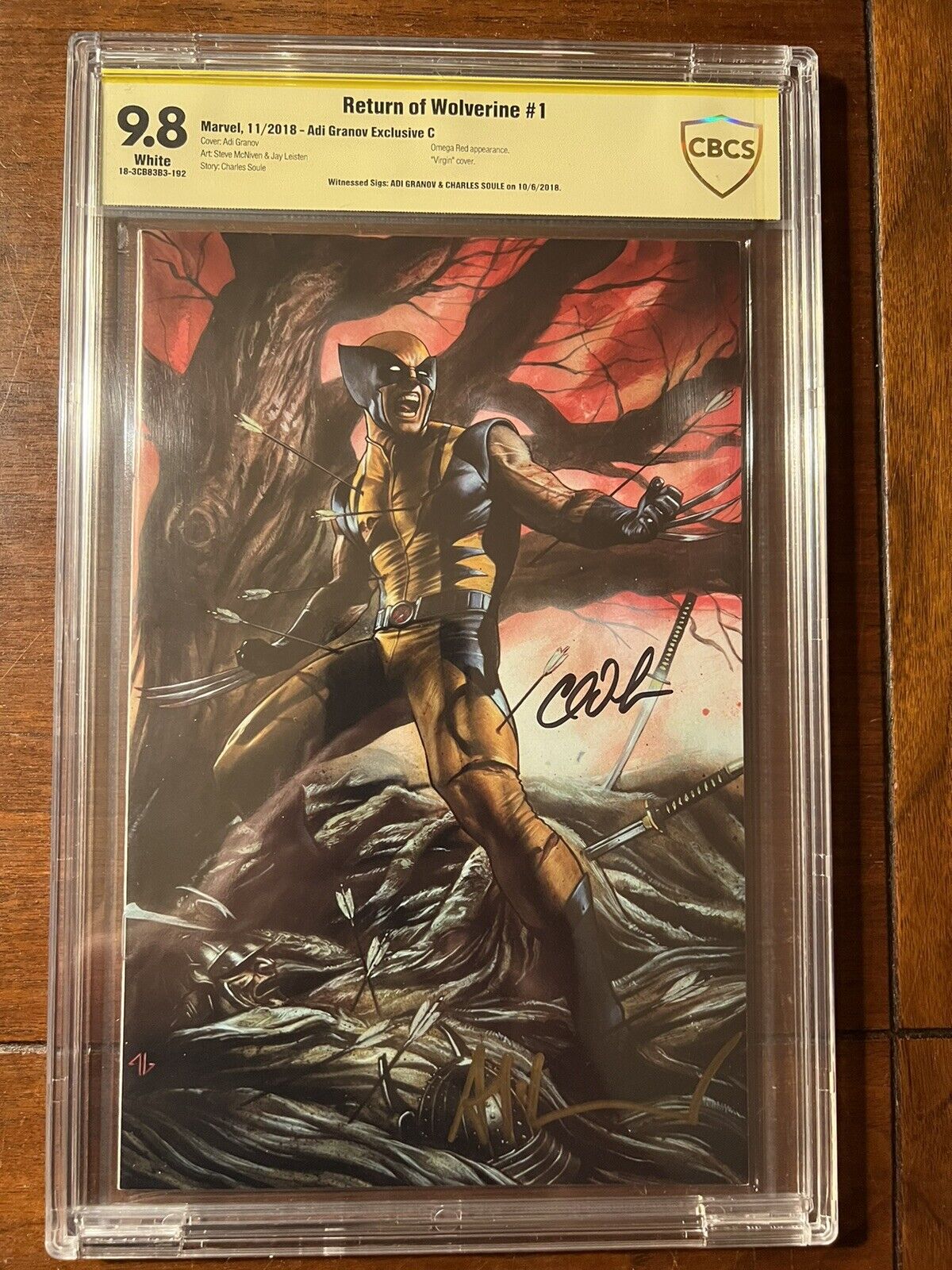 RETURN OF WOLVERINE #1 11/18 CBCS 9.8 ADI GRANOV EXCLUSIVE C SS GRANOV & SOULE