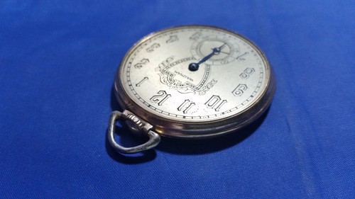 1935 Antique Waltham 21 jewels Open Face Pocket Watch 10K Rolled Gold Plate Case - Picture 3 of 11