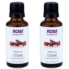 2 x NOW Clove Oil 1 fl oz Aromatherapy