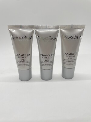Natura Bisse Diamond Extreme Mask Travel Size 15ml each x 3 Tubes = 45ml Sealed