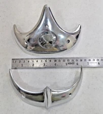 FRONT + REAR FENDER TIP 6" wider FOR INDIAN MOTORCYCLE 1940-53 ONLY.