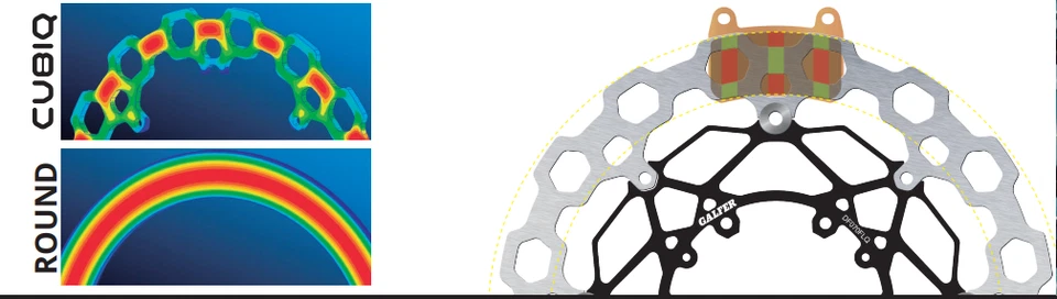 Galfer Rear Brake Disc Cubic Ducati 1198 R SP 1198 09- DF775Q Foto 2 de 3