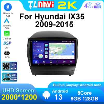 Multimedia Player Car Radio Android 12 Carplay For Hyundai Tucson IX35 2009-2015