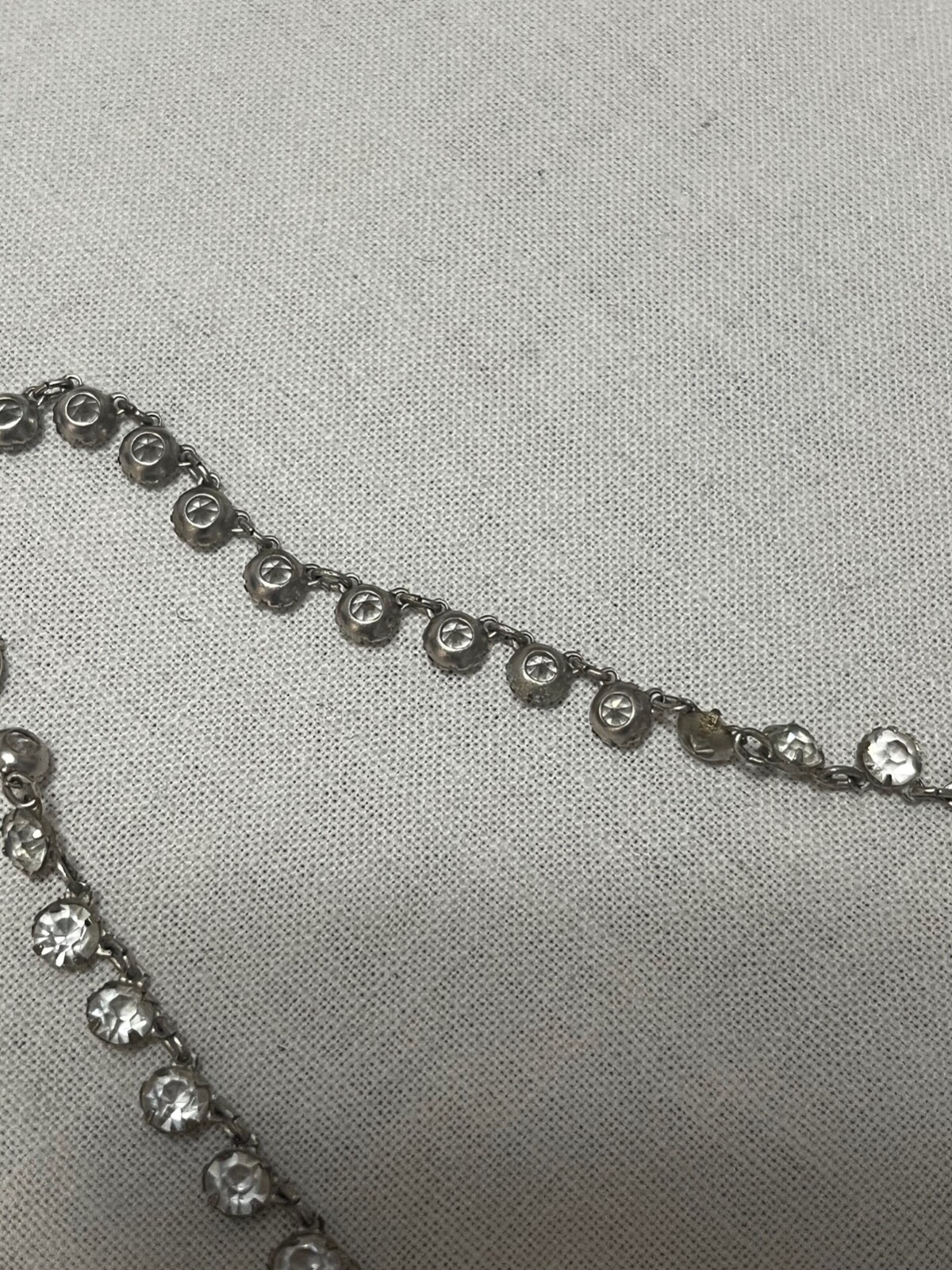 1950's delicate "Cinderella" full paste choker neckla… Gem