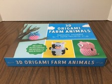 3D ORIGAMI FARM ANIMALS Includes Instruction Book  Materials to Make 5 Projects