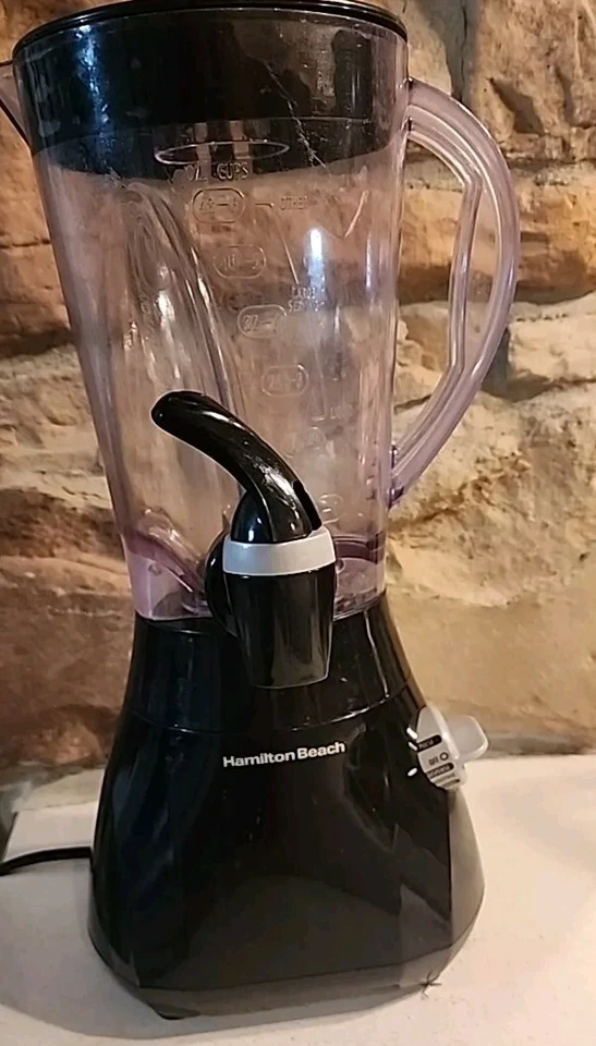 Licuadora Hamilton Beach Wave Action jarra de repuesto negra con caño 6 tazas 48 oz Foto 2 de 4