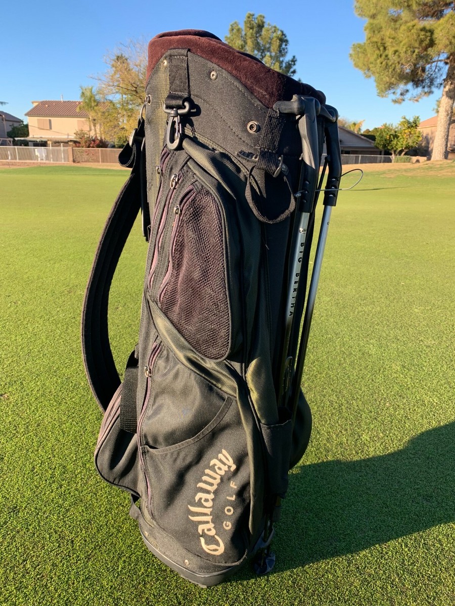 Callaway Big Bertha Carry Golf Bag - 8 Way 7 Pockets - Dark