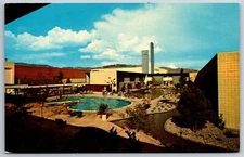 Albuquerque New Mexico~White Winrock Motor Hotel~Roadside Motel~1950s Pc