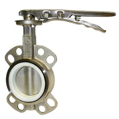 EDELSTAHL WAFER ABSPERRKLAPPE - PTFE LINER