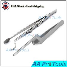 Jewelers Soldering Tweezers Set Head Shank  Stand Up Jewelry Making and Repair