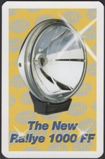 Playing Cards Single Card Old Hella Rallye 1000 Ff Car Spot Lamp Advertising