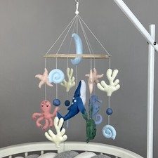 Ocean baby mobile Sea creature mobile Whale crib mobile Under the sea mobile