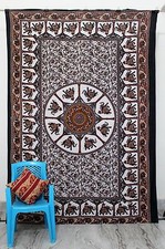 Boho Hippie Gypsy Baumwolle Medaillon Bohemian Mandala Wandteppich Wandbehang Zb
