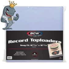 BCW 12-Inch Record 9mm Topload Holder Snug Fit 33 RPM FREE SHIP