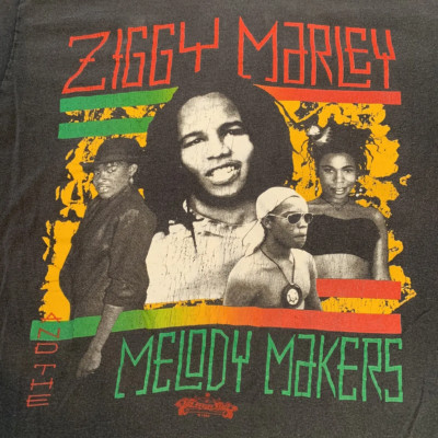 Ziggy Marley and the Melody Makers Black T-Shirt Cotton Unisex